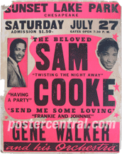 Sam Cook Concert poster